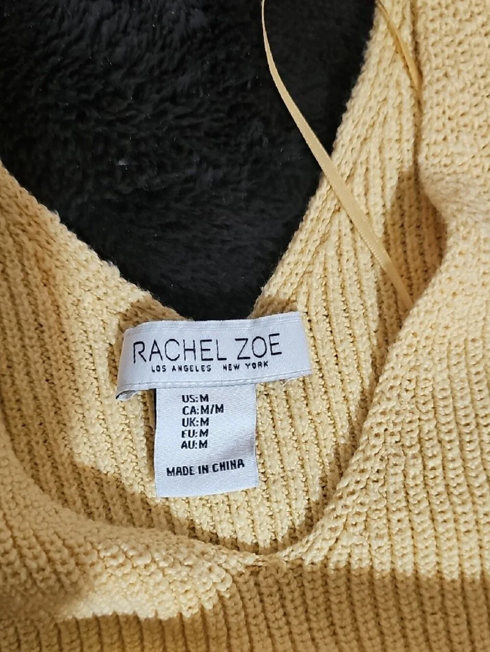 Rachel Zoe Knit Crochet Maxi Skirt Set - Pale Yellow